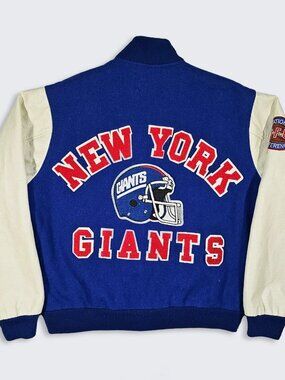 New York Giants Vintage 80s Chalk Line Varsity Jacket